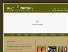 Tablet Screenshot of grandentrances.com